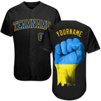Custom 3D Pattern Design Solidarity With Ukraine Patriotic And Togetherness Authentic Baseball Jersey