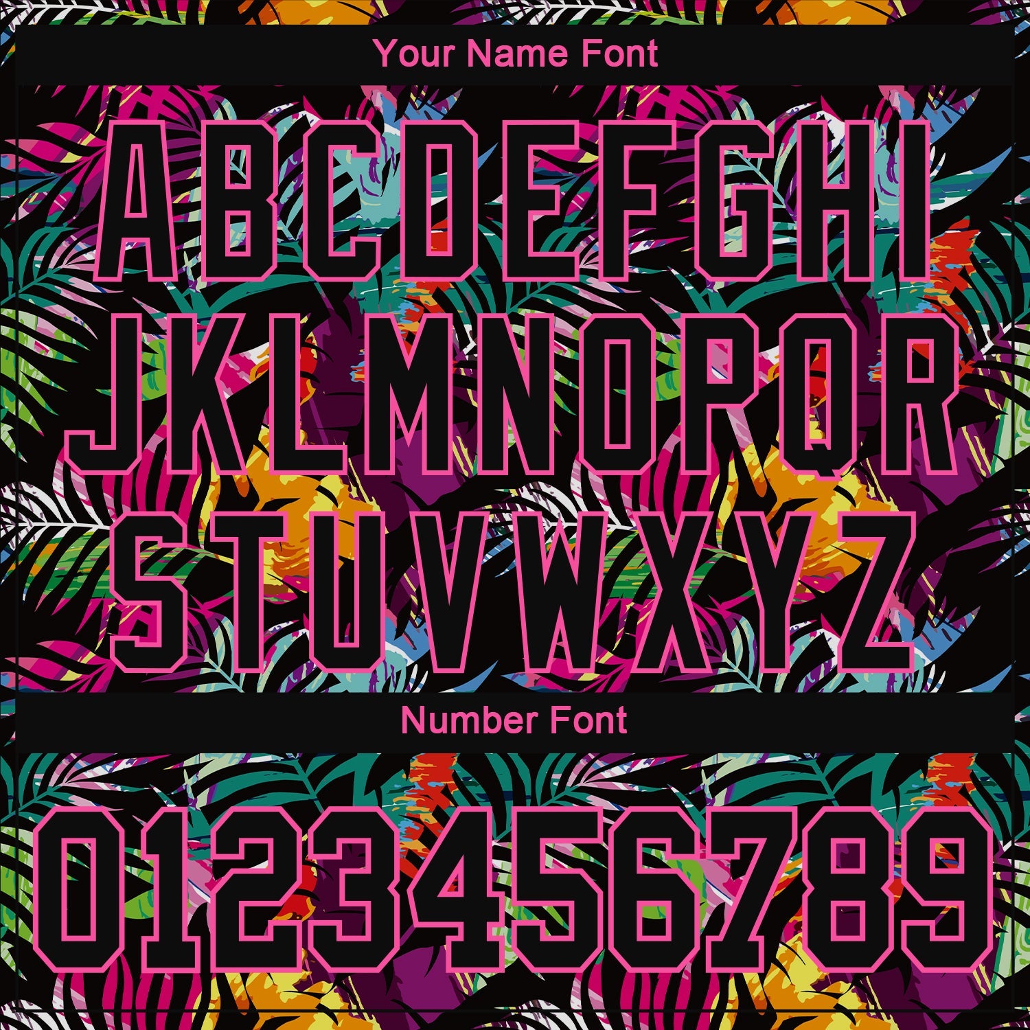 Custom 3D Pattern Design Tropical Hawaii Palm Leaves Performance T-Shirt