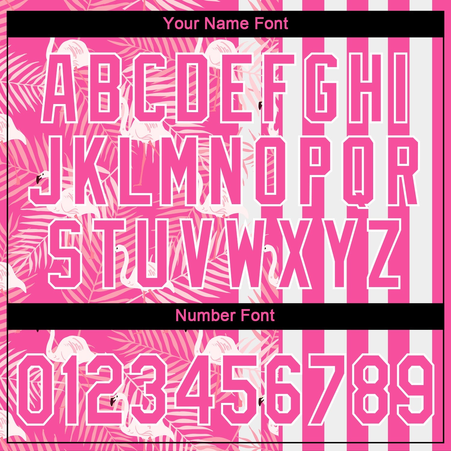 Custom 3D Pattern Design Tropical Palm Leaves And Famingo Performance T-Shirt