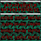 Custom Kelly Green Red-Black 3D Halloween Horror Night Trick Treat Party Costume Ideas Sports Pullover Sweatshirt Hoodie