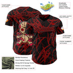 Custom Black Red 3D Halloween Horror Night Trick Treat Party Costume Ideas Authentic Baseball Jersey