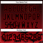 Custom Black Red 3D Halloween Spider Net Bats Party Costume Ideas Authentic Baseball Jersey