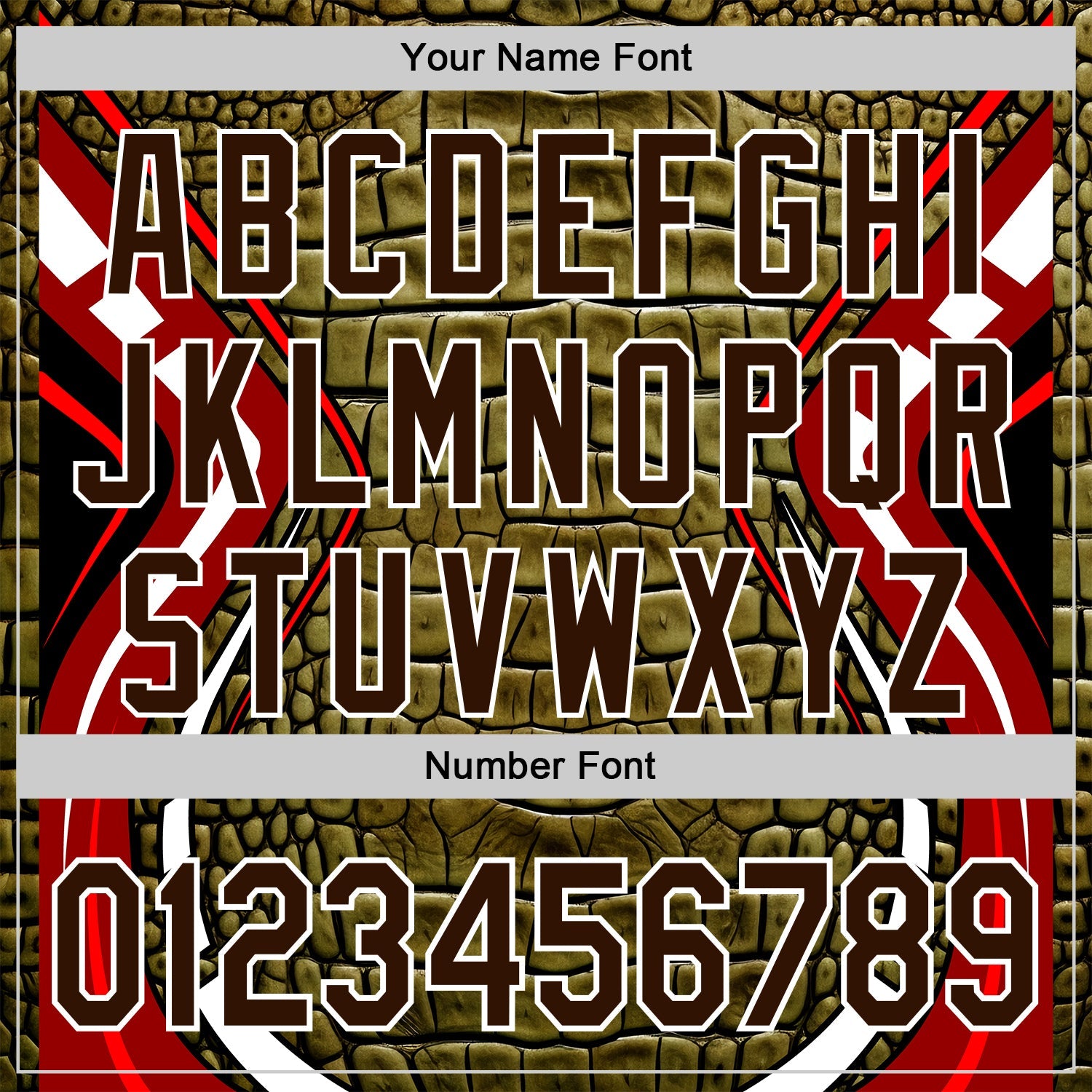 Custom Stitched Green Brown Black Red-White 3D Pattern Design Crocodile Skin Print Sportswear Pullover Sweatshirt Hoodie