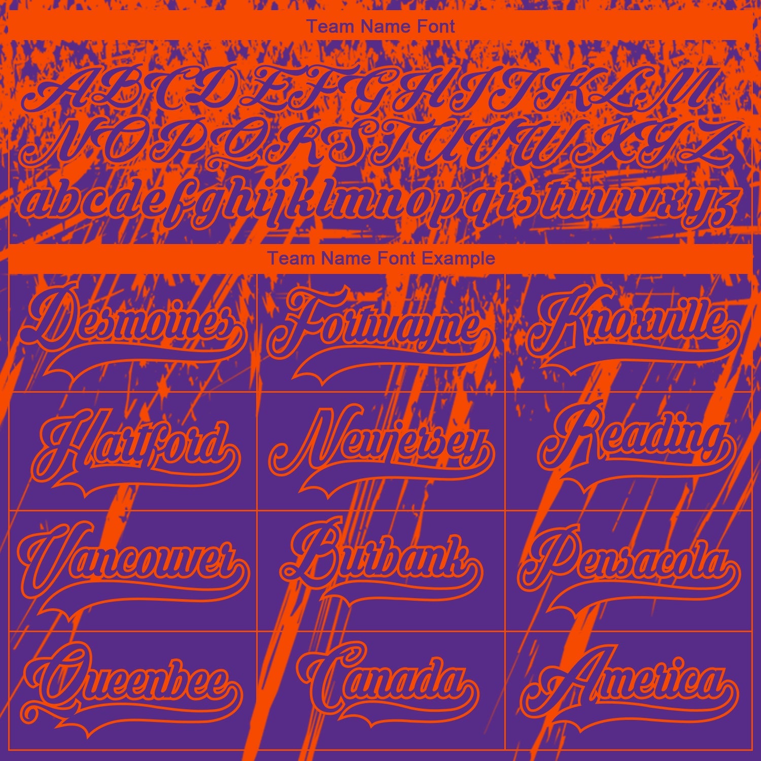 Custom Purple Orange-White 3D Splash Hockey Lace Neck Jersey