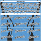 Custom Stitched Powder Blue Steel Gray Black-White 3D Pattern Design Sportswear Pullover Sweatshirt Hoodie