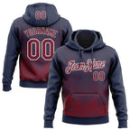 Custom Stitched Navy Crimson-White 3D Pattern Design Line Sports Pullover Sweatshirt Hoodie
