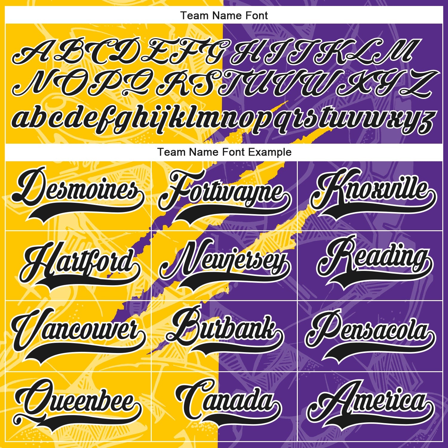 Custom Purple Black Yellow-White 3D Pattern Gradient Fashion Scratch Hockey Lace Neck Jersey