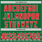 Custom Stitched Green Red-White 3D Christmas Sports Pullover Sweatshirt Hoodie