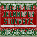 Custom Stitched Red Green-White 3D Christmas Ugly Sweater Sports Pullover Sweatshirt Hoodie