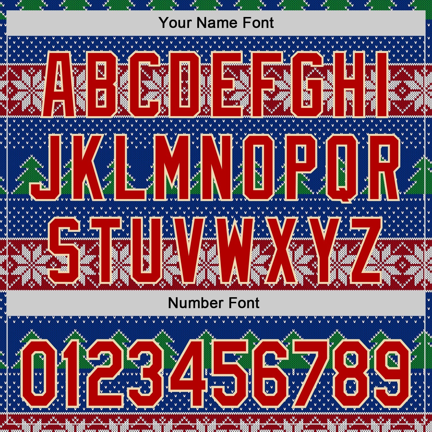 Custom Stitched Royal Red-Cream 3D Christmas Ugly Sweater Sports Pullover Sweatshirt Hoodie