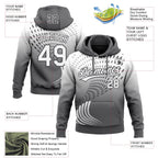 Custom Stitched Gray White-Steel Gray 3D Pattern Design Geometrico Graph Sports Pullover Sweatshirt Hoodie