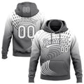 Custom Stitched Gray White-Steel Gray 3D Pattern Design Geometrico Graph Sports Pullover Sweatshirt Hoodie