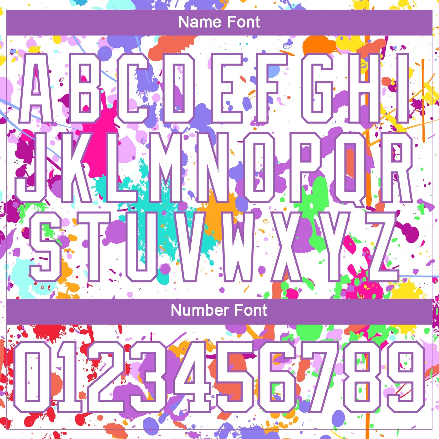 Custom Graffiti Pattern White Medium Purple-Gold 3D Splash Art Hockey Lace Neck Jersey