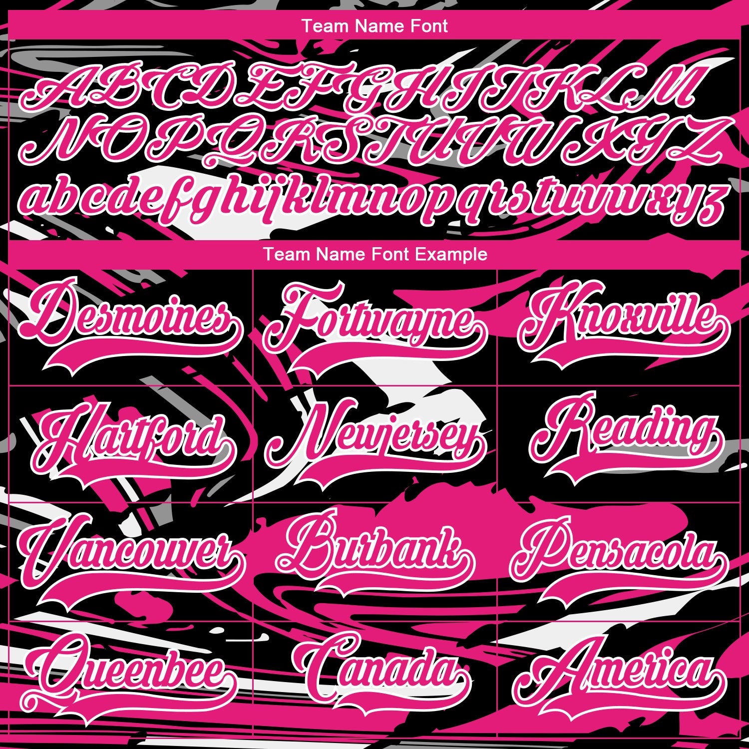 Custom Figure Hot Pink Black-White 3D Pattern Fluid Art Hockey Lace Neck Jersey