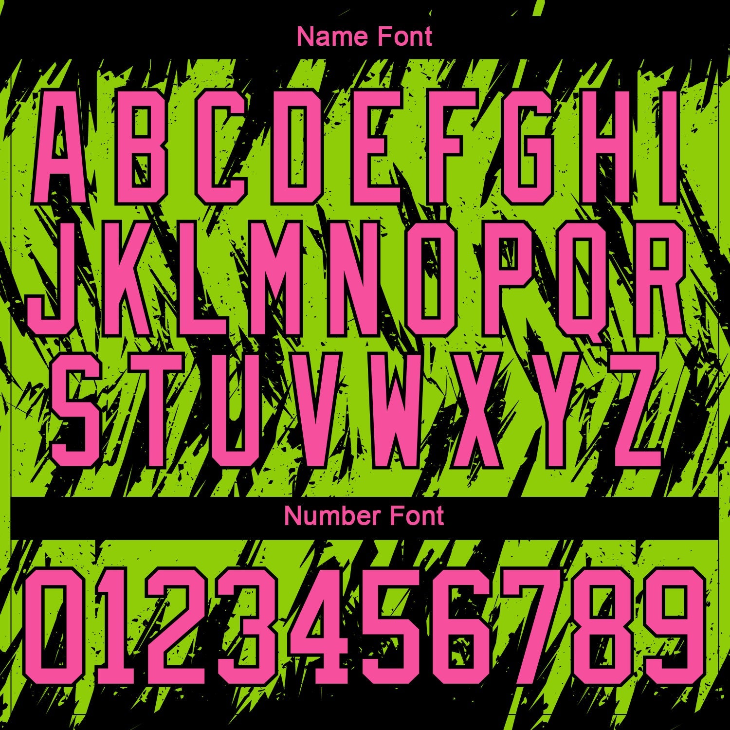 Custom Neon Green Pink-Black 3D Pattern Splash Art Hockey Lace Neck Jersey