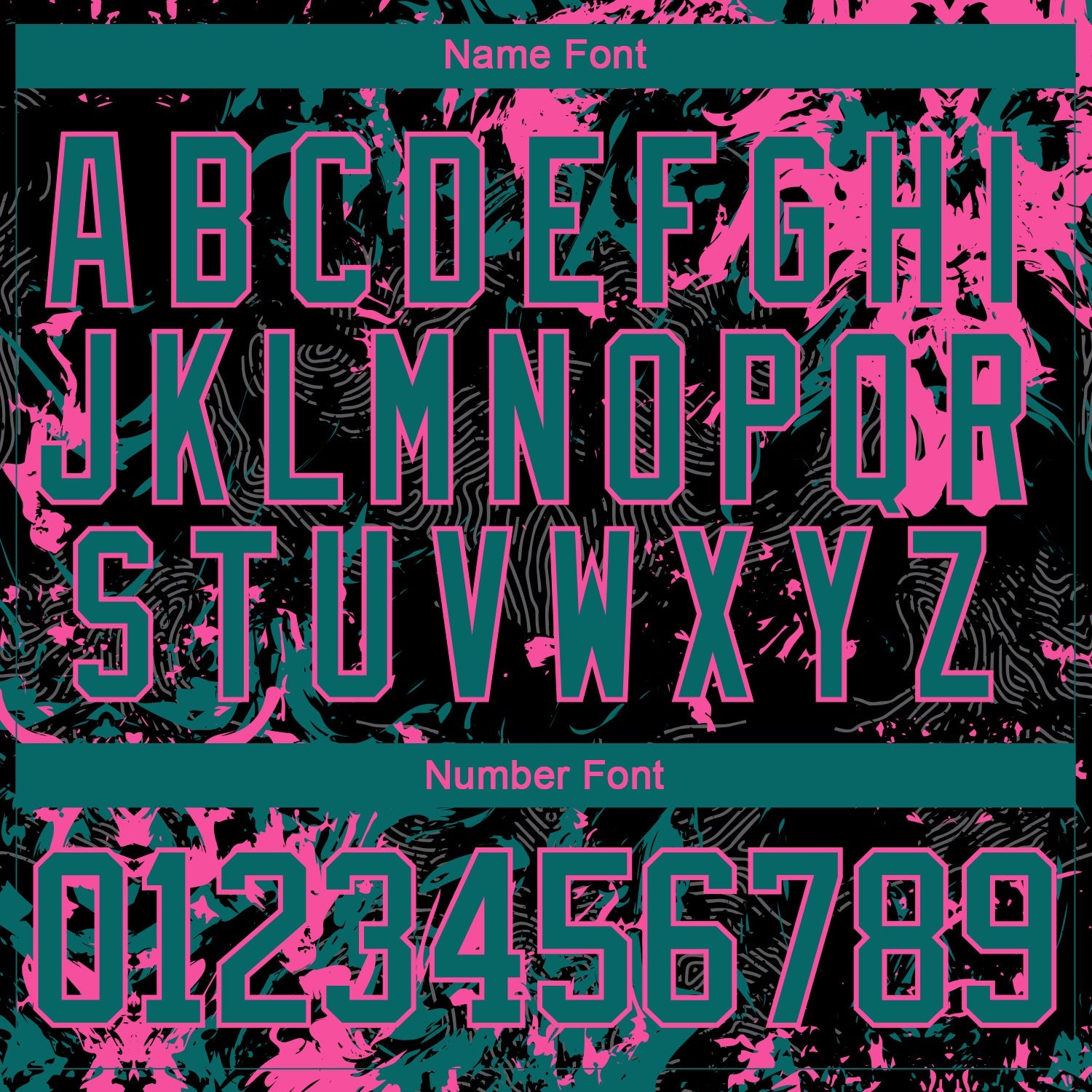 Custom Black Teal-Pink 3D Fluid Art Splash Hockey Lace Neck Jersey