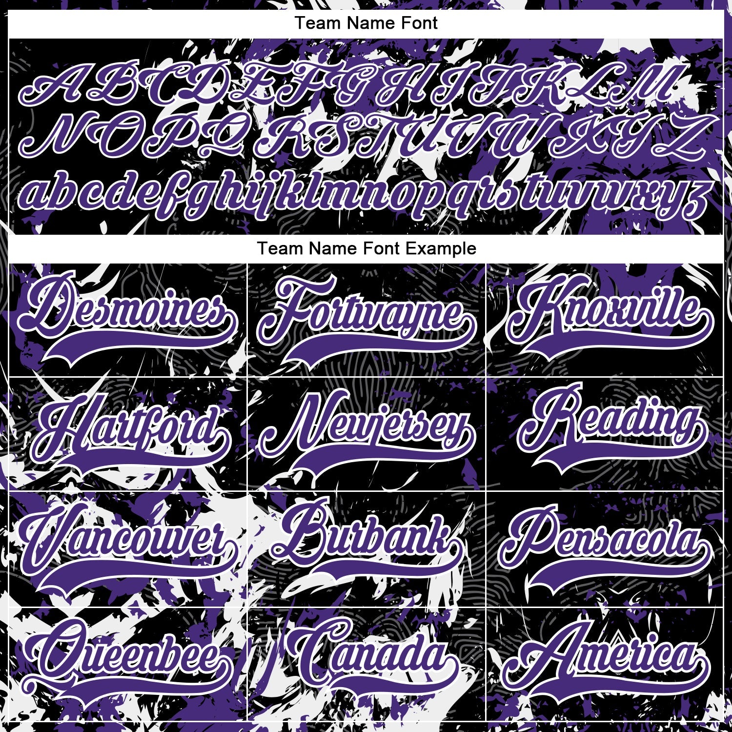 Custom Black Purple-White 3D Fluid Art Splash Hockey Lace Neck Jersey