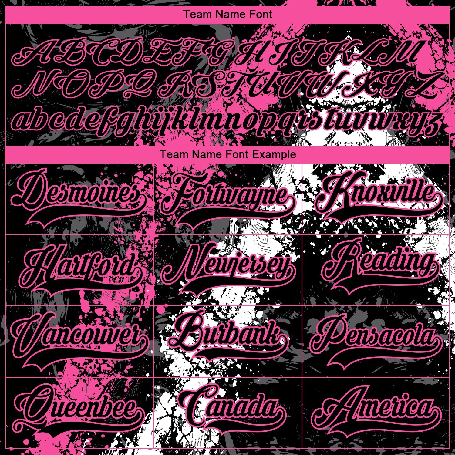 Custom Black Pink-White 3D Splash Art Hockey Lace Neck Jersey