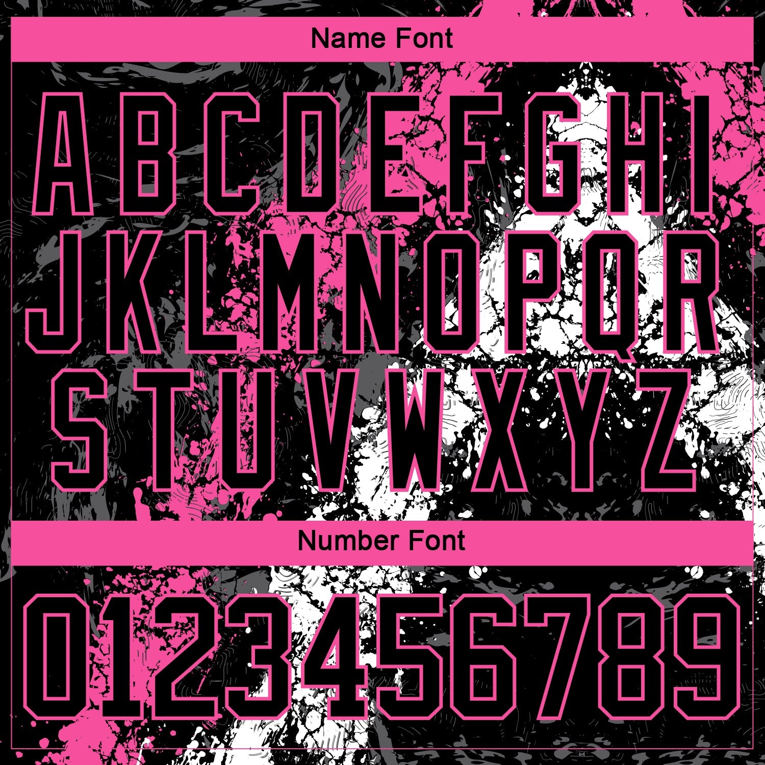 Custom Black Pink-White 3D Splash Art Hockey Lace Neck Jersey