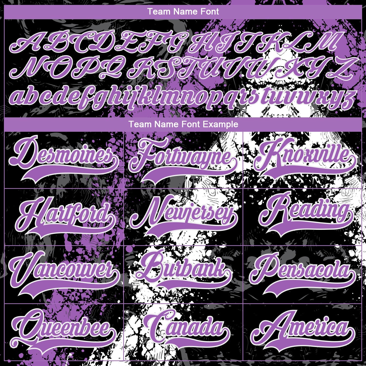 Custom Black Medium Purple-White 3D Splash Art Hockey Lace Neck Jersey