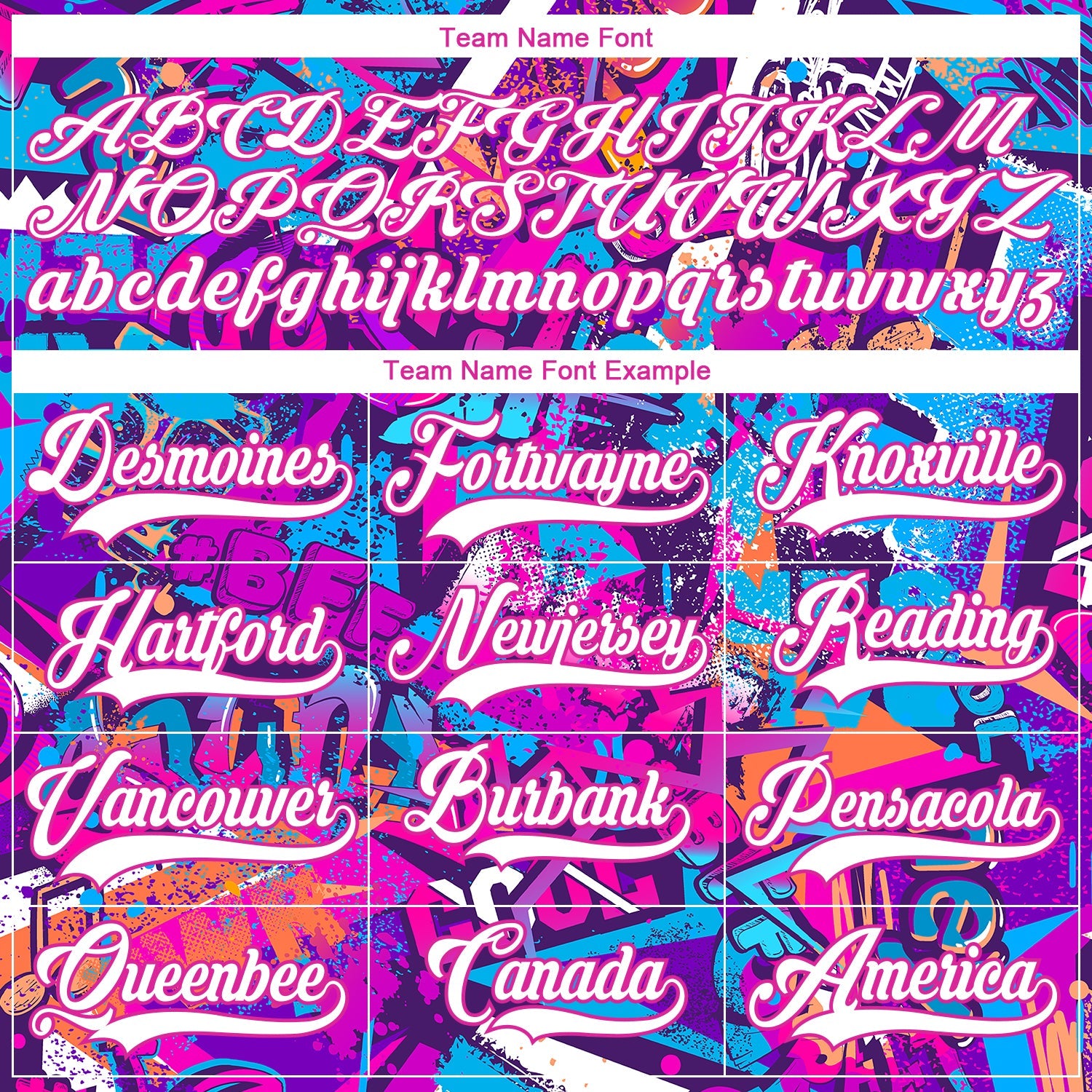 Custom Graffiti Pattern White Purple-Deep Pink 3D Pattern Scratch Hockey Lace Neck Jersey