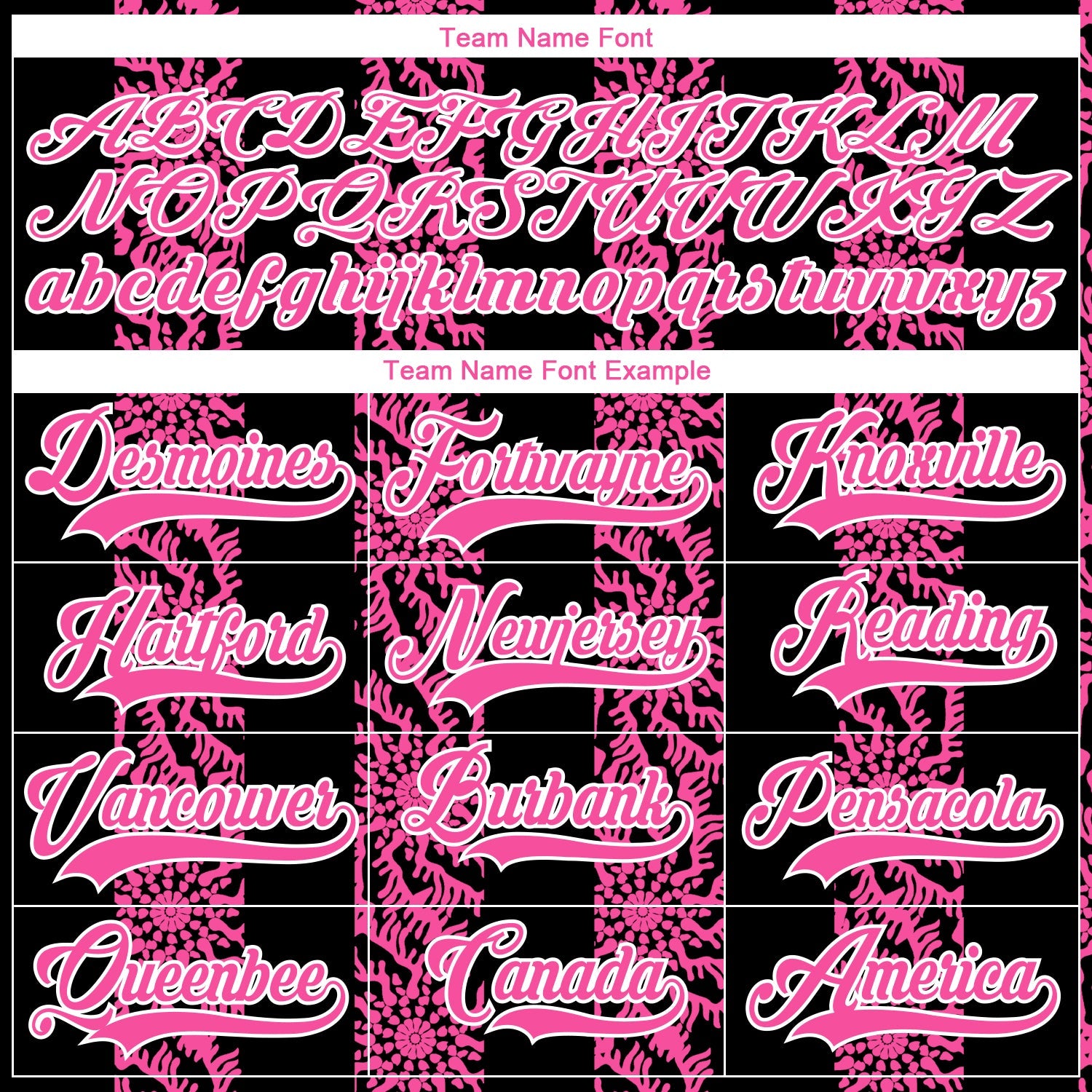 Custom Black Pink-White 3D Pattern Abstract Shape Hockey Lace Neck Jersey