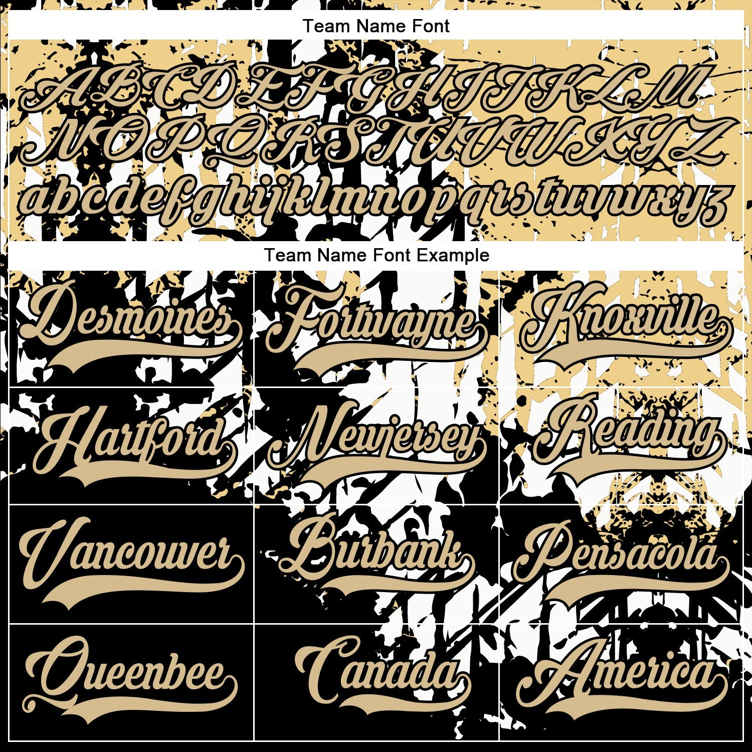 Custom Black Vegas Gold-White 3D Pattern Abstract Grunge Hockey Lace Neck Jersey