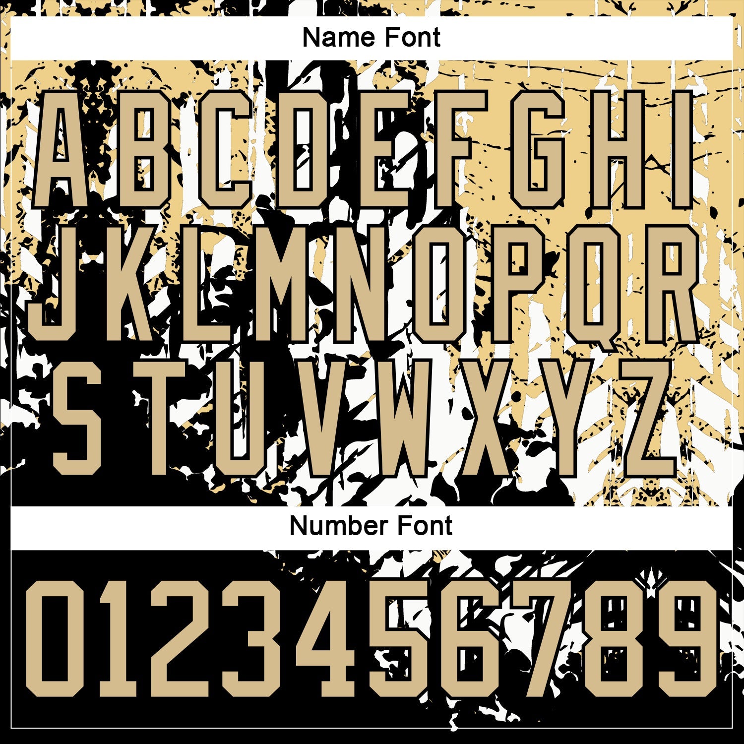 Custom Black Vegas Gold-White 3D Pattern Abstract Grunge Hockey Lace Neck Jersey