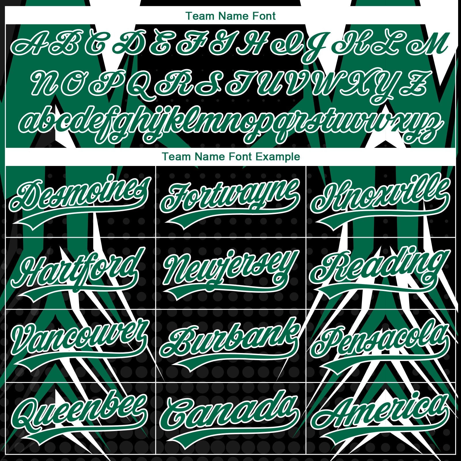 Custom Stitched Kelly Green Black-White 3D Pattern Design E-sports Pullover Sweatshirt Hoodie