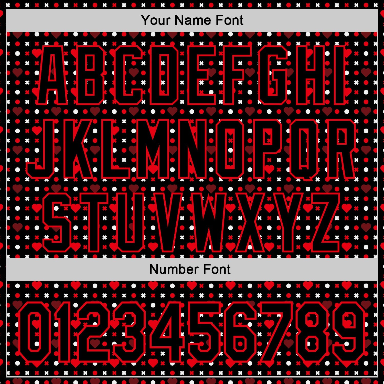 Custom Black Fire Red Valentine's Day Love Heart Authentic Baseball Jersey