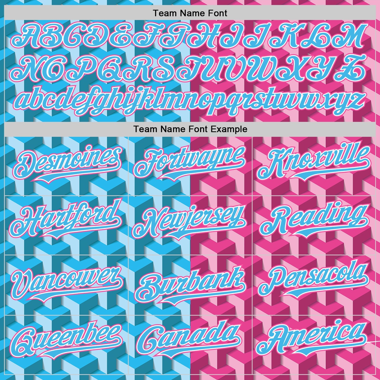 Custom Sky Blue Pink-White Valentine's Day Gradient Love Heart Authentic Baseball Jersey