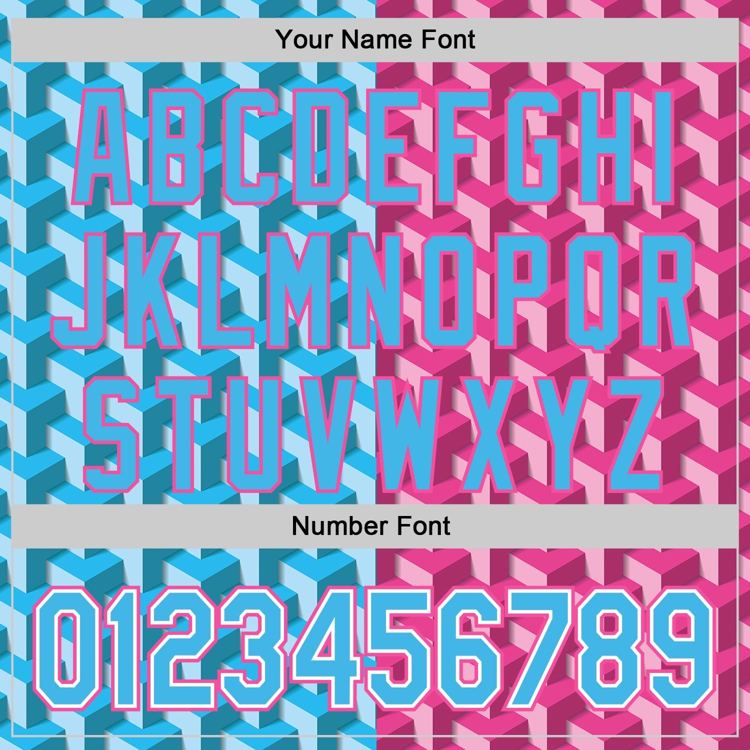 Custom Sky Blue Pink-White Valentine's Day Gradient Love Heart Authentic Baseball Jersey