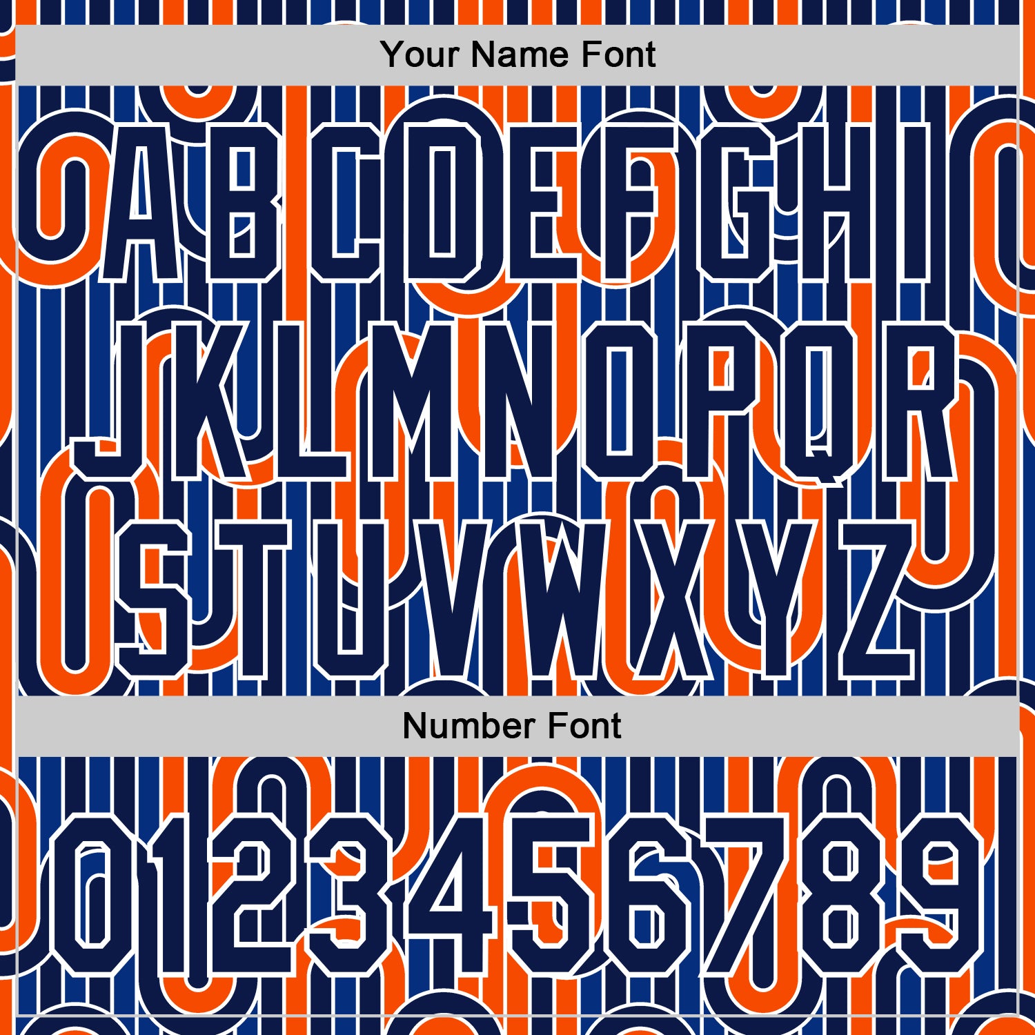 Custom Blue Navy Orange-White Valentine's Day Line Authentic Baseball Jersey