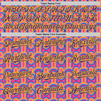 Custom Pink Purple-Yellow Valentine's Day Line Authentic Baseball Jersey