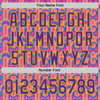 Custom Pink Purple-Yellow Valentine's Day Line Authentic Baseball Jersey