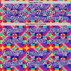 Custom Rainbow Dark Purple White Valentine's Day Pride Month Love Is Love Authentic Baseball Jersey