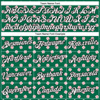 Custom Stitched Kelly Green White-Black 3D Pattern Design Baseball Game Day New York Inspired Sports Pullover Sweatshirt Hoodie