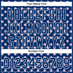 Custom Stitched US Navy Blue White 3D Pattern Design Baseball Game Day Indianapolis Inspired Sports Pullover Sweatshirt Hoodie