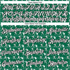 Custom Stitched Kelly Green White Red-Black 3D Pattern Design Baseball Game Day New York Inspired Sports Pullover Sweatshirt Hoodie