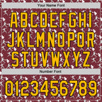 Custom Stitched Burgundy Gold Red Black-White 3D Pattern Design Baseball Game Day Washington Inspired Sports Pullover Sweatshirt Hoodie