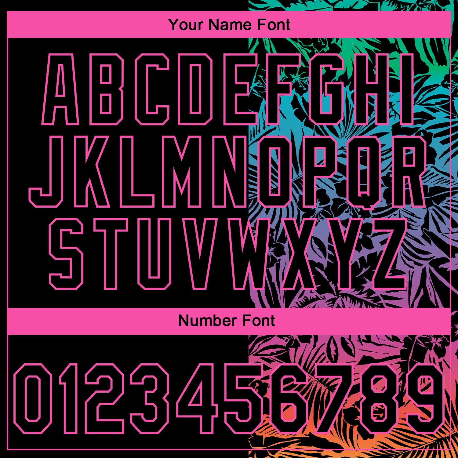 Custom Stitched Black Pink 3D Tropical Hawaii Palm Leaves Sports Pullover Sweatshirt Hoodie