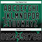 Custom Stitched Kelly Green Black-White 3D Gradient Style Twinkle Star Sports Pullover Sweatshirt Hoodie