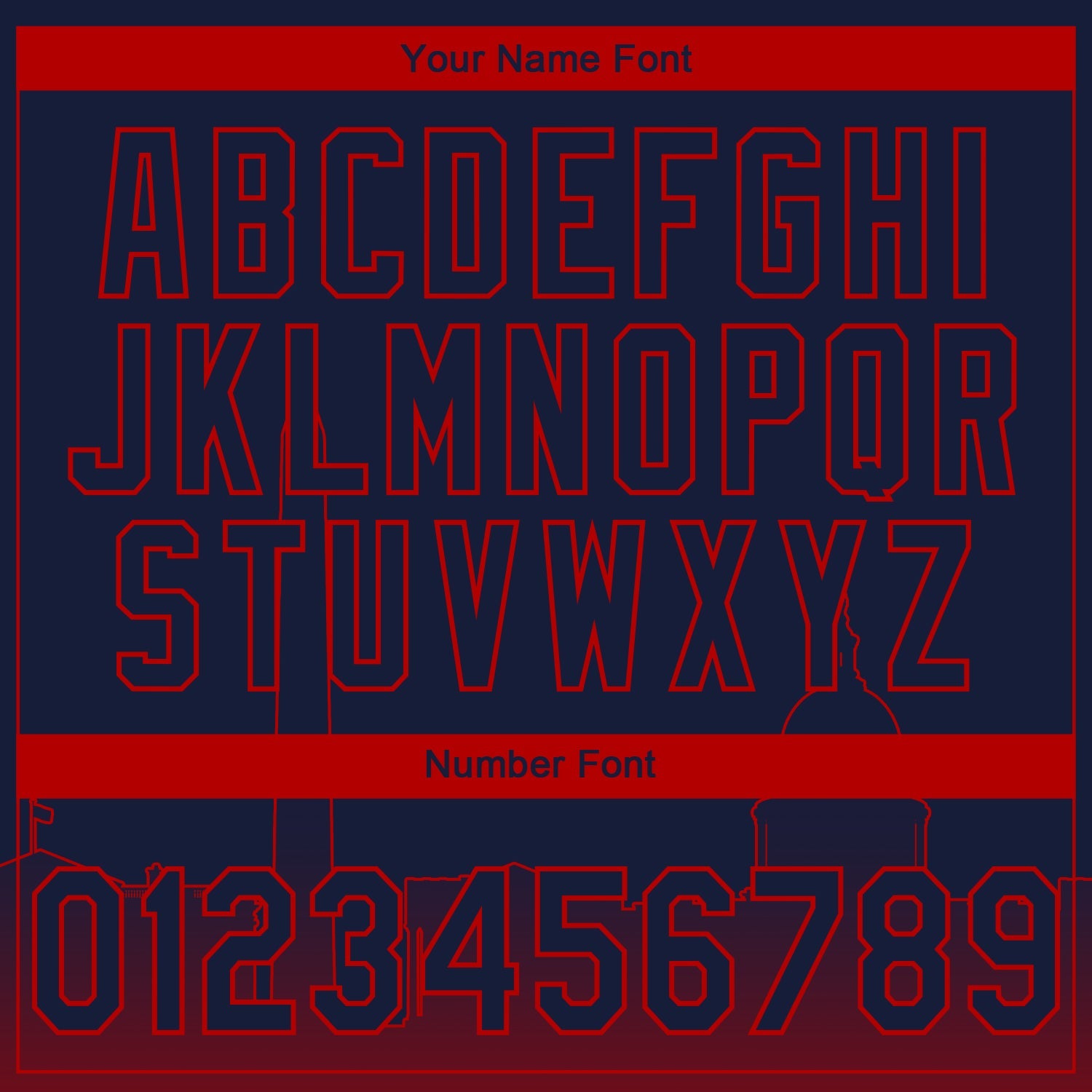 Custom Stitched Navy Red 3D Gradient Fashion Washington City Edition Sports Pullover Sweatshirt Hoodie