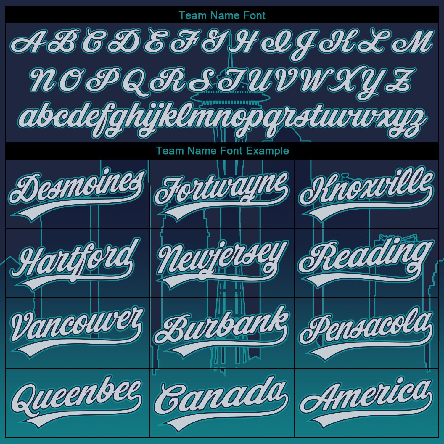 Custom Stitched Navy Gray-Teal 3D Gradient Fashion Seattle City Edition Sports Pullover Sweatshirt Hoodie