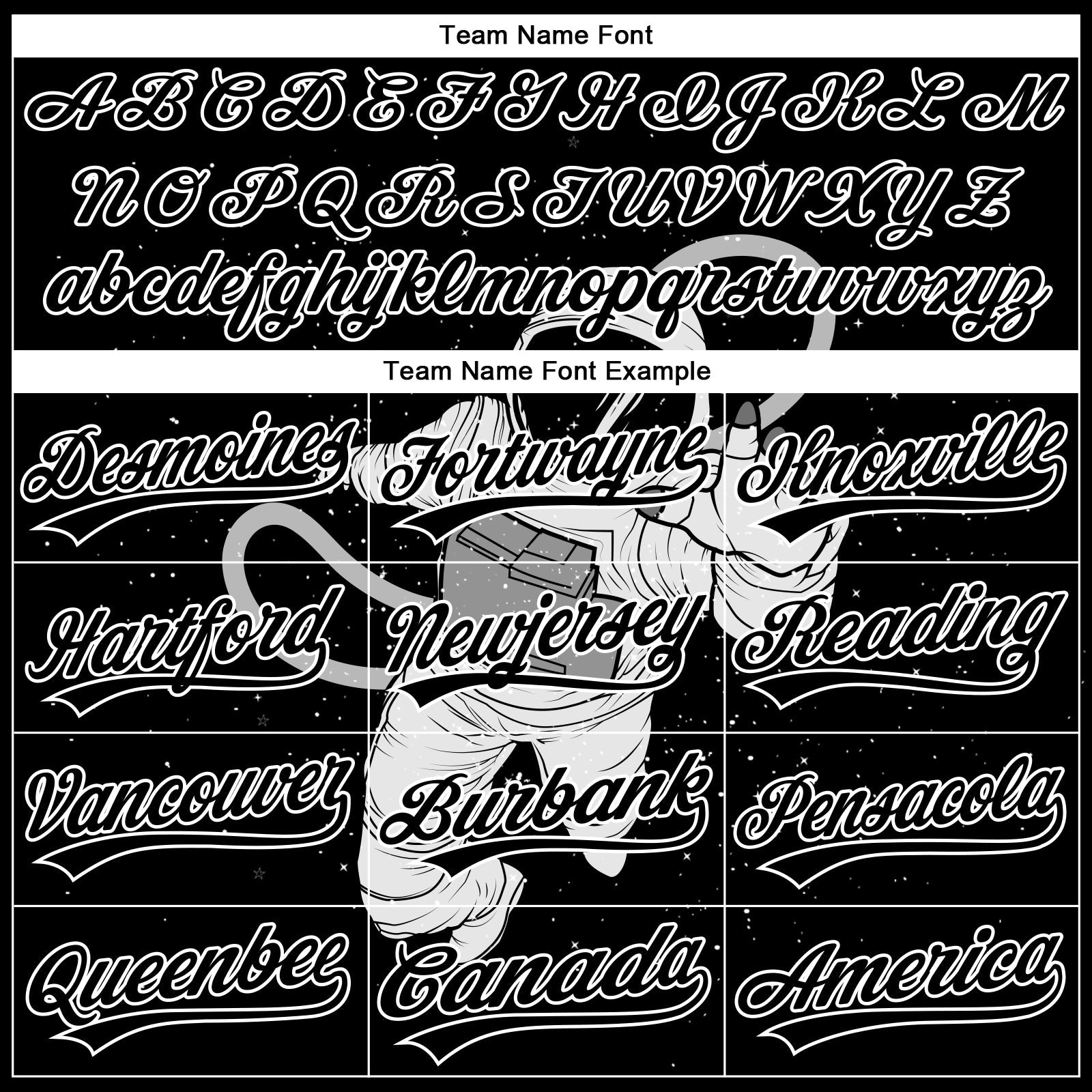 Custom Stitched Black White 3D Pattern Design Astronaut Sports Pullover Sweatshirt Hoodie