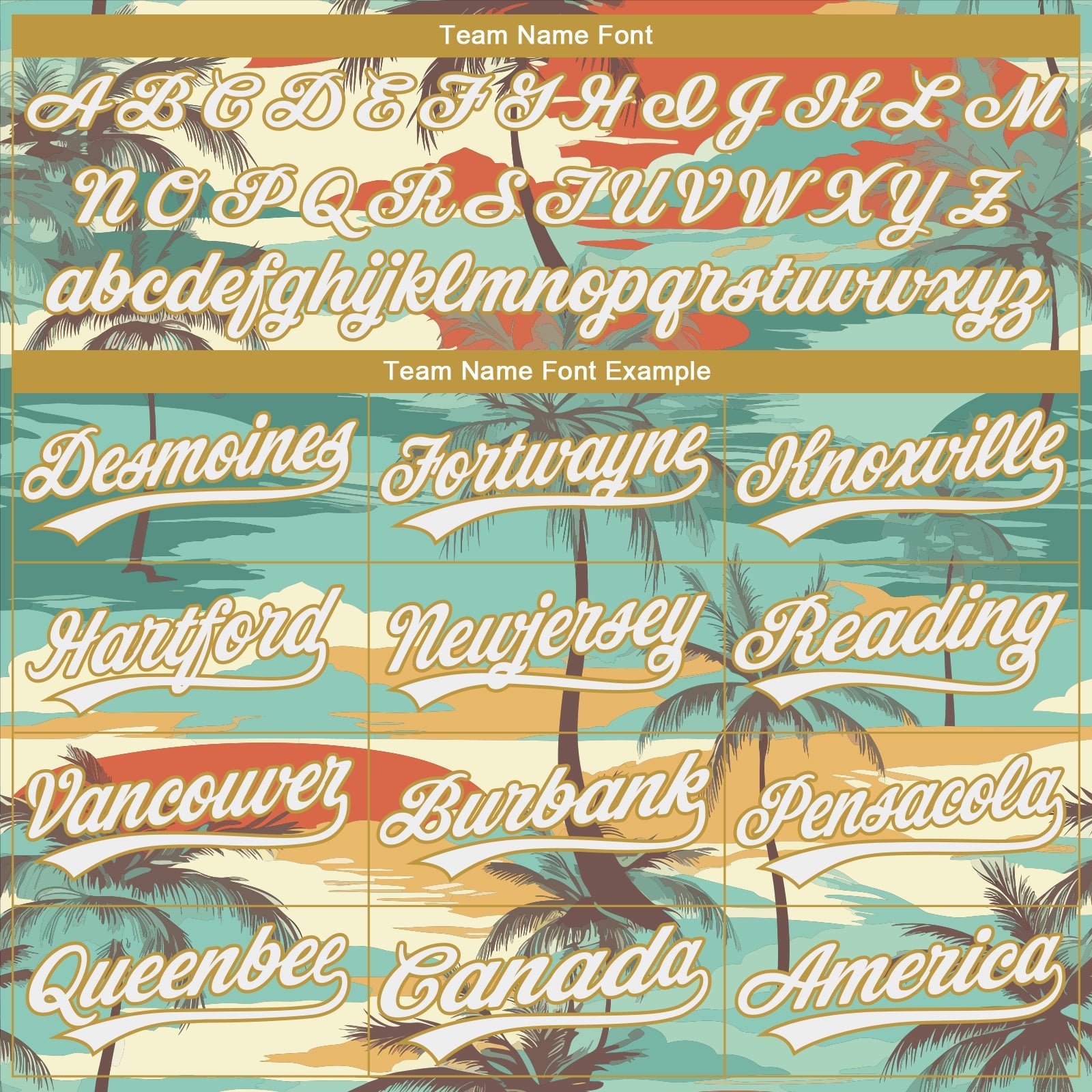 Custom Stitched Green White Brown-Old Gold 3D Cartoon Hawaii Palm Trees Sports Pullover Sweatshirt Hoodie