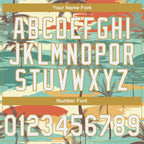 Custom Stitched Green White Brown-Old Gold 3D Cartoon Hawaii Palm Trees Sports Pullover Sweatshirt Hoodie