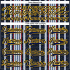 Custom Black Navy Red Gold-White 3D Pattern Design Stripe Hockey Lace Neck Jersey