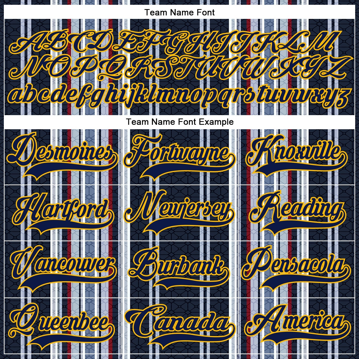 Custom Black Navy Red Gold-White 3D Pattern Design Stripe Hockey Lace Neck Jersey