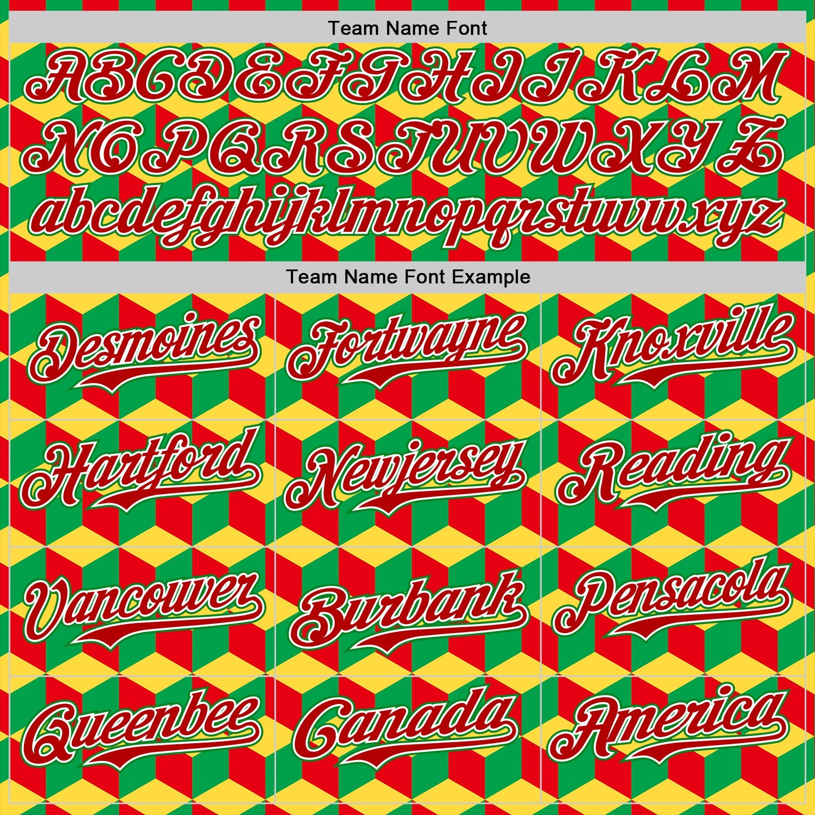 Custom Yellow Grass Green Red-White 3D Pattern Design Black History Month Abstract Geometric Authentic Baseball Jersey